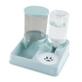 thumbnail image 4 of Milaget Distributeur de Nourriture et d'Eau Distributeur pour Animaux Double Bol Distributeur pour Chats Vert, 4 of 9
