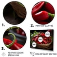 thumbnail image 3 of Designart "Assortment Of Chili Peppers IV" Vegetables Wall Decor, 3 of 7