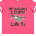 thumbnail image 4 of Inktastic Grandma and Grandpa Love Me Sloth Girls Toddler T-Shirt, 4 of 5