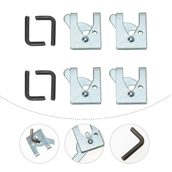 PBPBOX Cage Lock Galvanized Iron 4 Sets