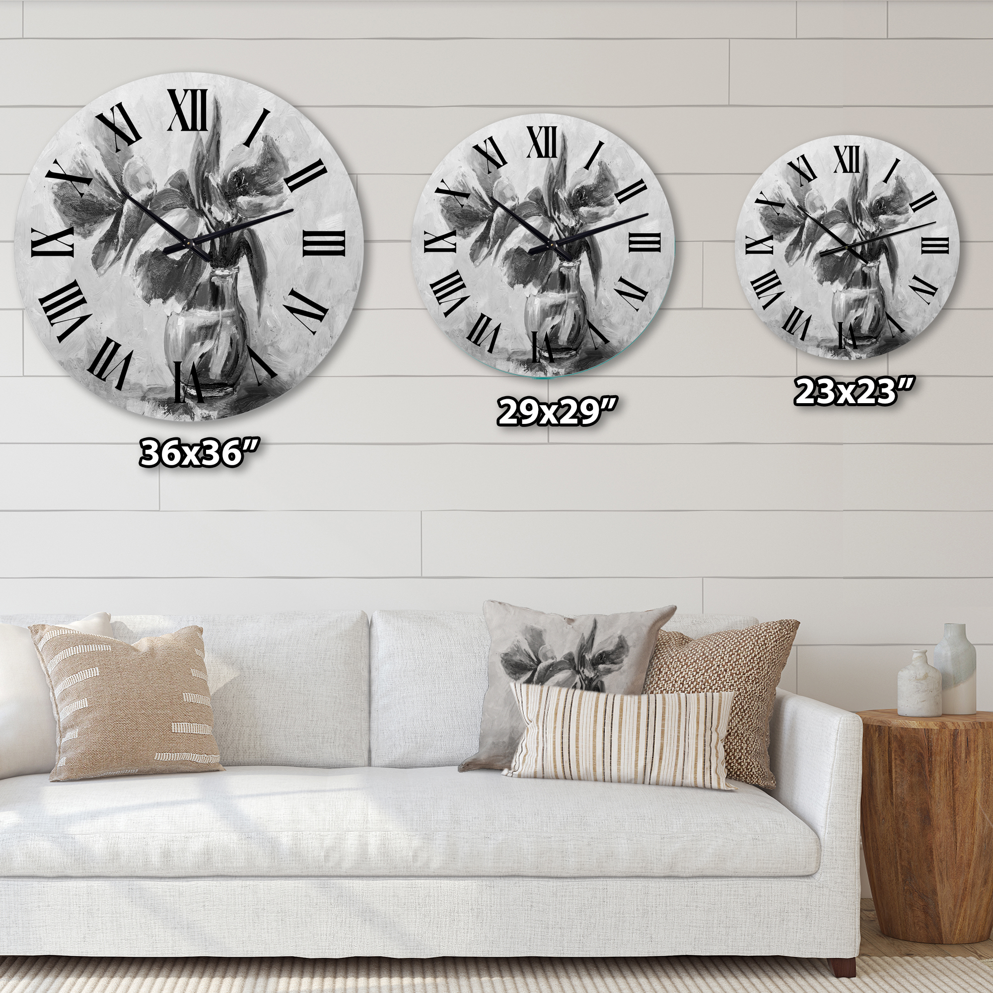 Designart 1 in Quartz Traditional Wall Clock