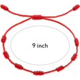 thumbnail image 2 of 6 Piezas Pulseras de Hilo Rojo Pulsera de Cordón Rojo Pulsera de Hilo de Nudo Rojo Ajustable Amuleto para Protección, Mal de Ojo y Buena Suerte, 2 of 5