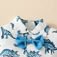 thumbnail image 6 of Baby Boy Outfit Clothes Kid Summer Cotton Elastic Printed Short Sleeved Training 18-24 Months 2t 3t 4t 5t 6t T-shirt Tops Shorts 2PCS Set T Shirt Two Piece 2, 6 of 6