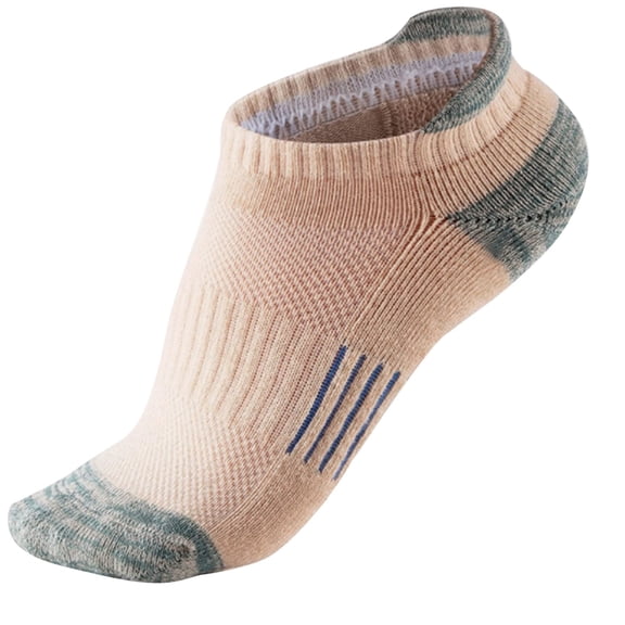 FAZVAOO Socks for Women Cotton Ankle Thick Warm Athletic Outdoor Socks Beige