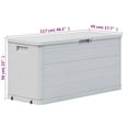 thumbnail image 4 of vidaXL Garden Storage Box 280 L Light Grey, 4 of 5