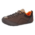 thumbnail image 6 of Men's Wide Toe Box Running Shoes Lace up Low Top Fashion Sneakers Retro Color Block Athletic Walking Shoes Brown Size 7.5, 6 of 6