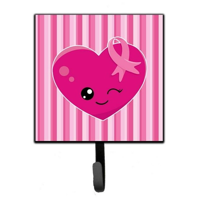 Carolines Treasures BB6982SH4 Breast Cancer Awareness Ribbon Heart Leash or Key Holder