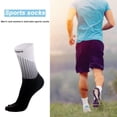 thumbnail image 1 of 2 calcetines antideslizantes para bicicleta, calcetines deportivos para ciclismo de calle (blanco) (L), 1 of 4