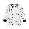thumbnail image 5 of Family Christmas Pajamas Matching Sets Christmas Family Matching Pajama Set Long Sleeve Crew Neck Full Length Pants Soft Comfortable Festive Sleepwear For Kids Dark Gray 5T, 5 of 7