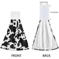 thumbnail image 4 of SKYSONIC Cow Print Hanging Tie Towels 2 Pieces, Absorbent Hand Towels Tea Bar Dish Dry Towels for Kitchen Bathroom Home Decor,14" x18.2", 4 of 7
