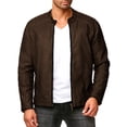 thumbnail image 1 of Chamarra Para Hombre Shendy Vendi Chaqueta Vinipiel Tipo Biker Cafe Extra Grande, 1 of 5