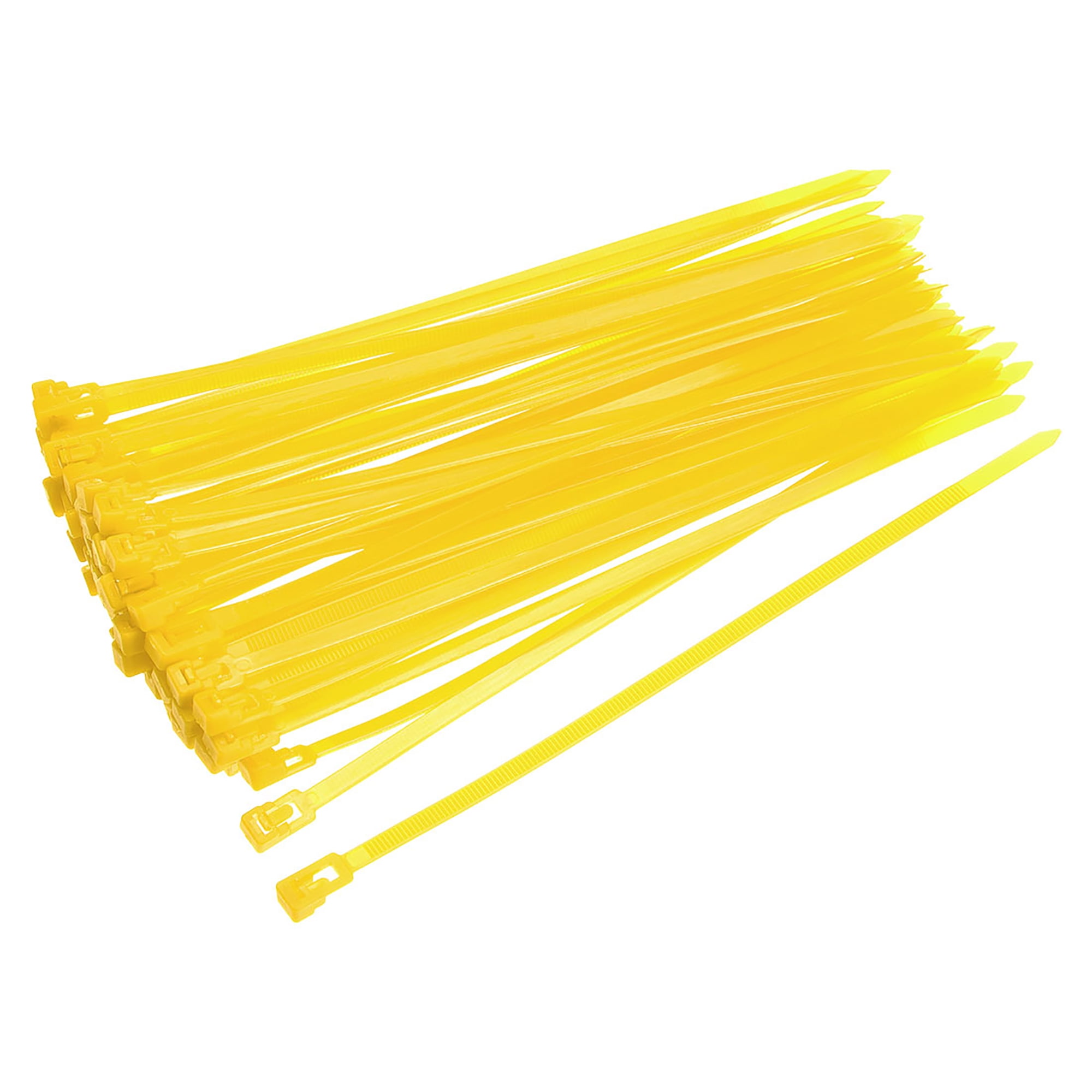 8 Inch x 0.2 Inch Yellow Reusable Cable Ties Adjustable Nylon Zip Ties Wraps 60 Pack Walmart