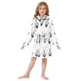 thumbnail image 6 of FORMRS Niños Bathrobe Unisex Hooded Robe Soft Plush Pajamas Sleepwear, Size 10-12T, Anchor Pattern, 6 of 7