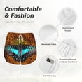 thumbnail image 6 of Lsque Butterfly Alighted On Sunflowers Printed Women's Running Shorts with Liner Pockets,Elastic Quick Dry Workout Athletic Gym Yoga Shorts,Womens High Waist Shorts-X-Large, 6 of 9