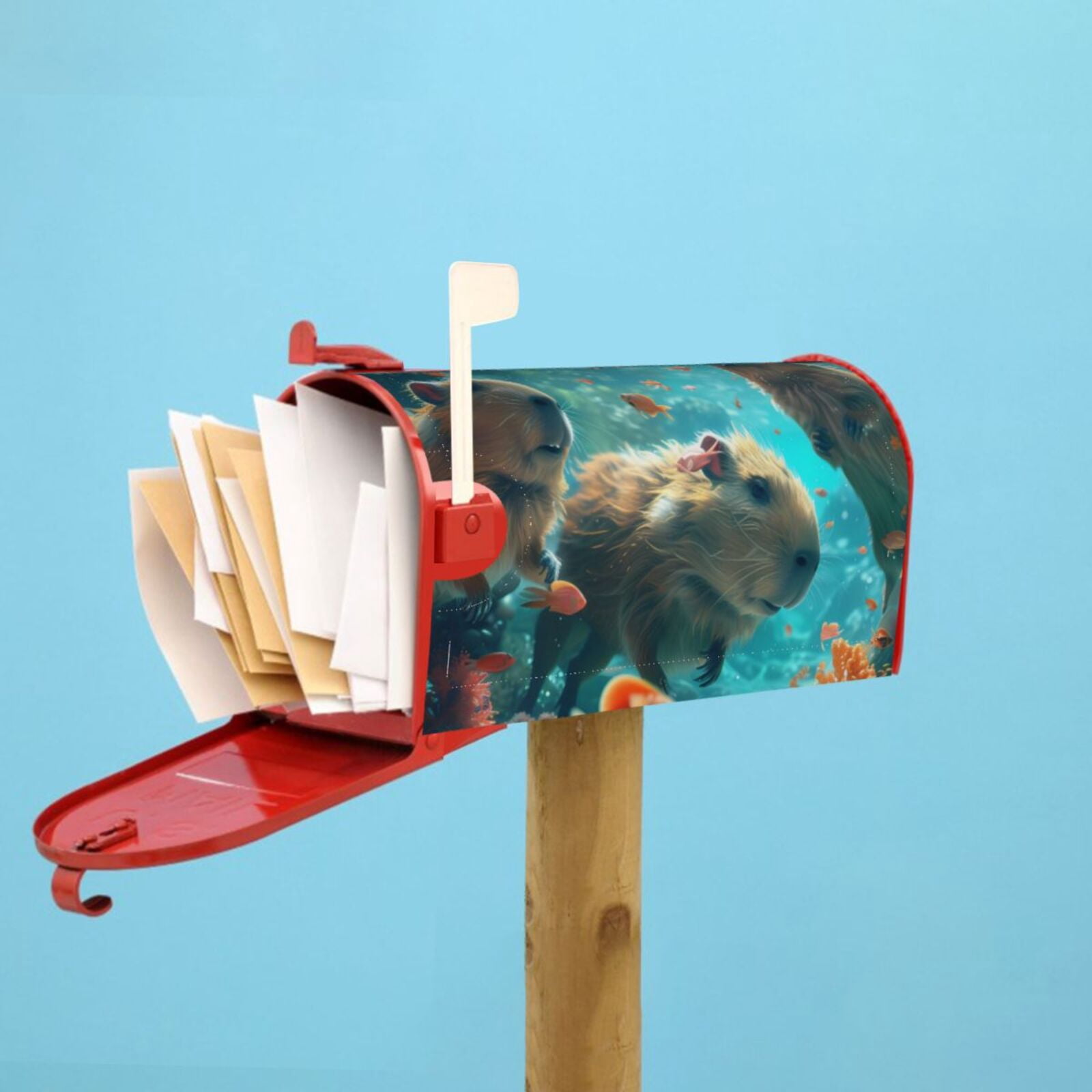 Kdxio Magnetic Mailbox Cover 21x18 in Mailbox Cover Outdoor Decoration Holiday Mailbox Covers for Home Garden Yard-21x18 in
