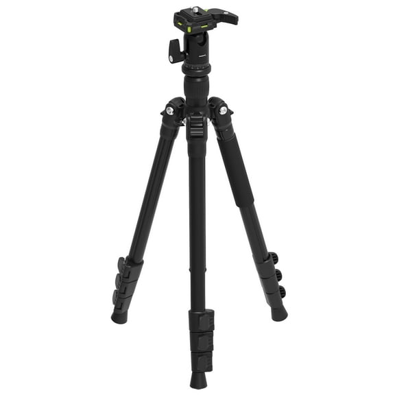 Sabrent 56" Aluminum Tripod With 360 Degree Full Motion Camera Mount, Black