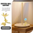 thumbnail image 3 of CTIRCHIU Globe Stand Crystal Ball Display Base Golden Alloy Holding for Home 1Pack, 3 of 7