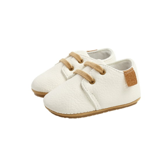 Gureui Kids Baby Boys Girls Lace Up Sneakers, Autumn Soft Sole Infant Moccasins, Newborn Anti-slip First Walkers Shoes