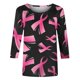 thumbnail image 5 of Camisetas Casuales de las Mujeres Impresas 3/4 Manga Blusa Cuello Redondo Estante de Imitación, Moda Casual Top para las Mujeres, 5 of 5