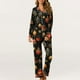 thumbnail image 1 of Puntoco Conjunto de pijama cómodo para mujer, pijama de manga larga con pantalones largos para mujer y hombre, ropa de casa sexy para mujer, 1 of 5
