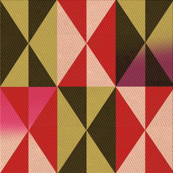 Ahgly Company Machine Washable Indoor Square Transitional Tomato Red Area Rugs, 6' Square