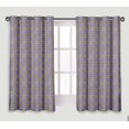 thumbnail image 1 of S4sassy Cotton Duck Pineapple Purple Fruits 2 panel set decorative short window&nbsp;treatment eyelet&nbsp;curtain- 54x63 Inches, 1 of 4