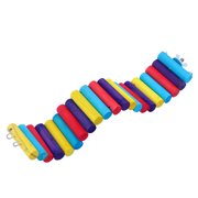 LOLIPPYY Natural Wood Parrot Ladder with Two Hooks for Safe and Fun Pet Climbing