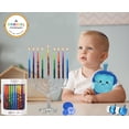 thumbnail image 2 of Velas de Janucá The Dreidel Company con rayas multicolores, 2 of 5