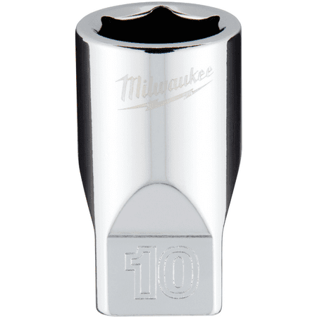 UPC: 0045242565467 | Milwaukee-45-34-9036 1/4 in. Drive 10mm Metric 6-Point Socket