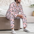 thumbnail image 7 of Goofa Cartoon Cat And Heart for 2-piece Loungewear Set Men’s Sleepwear Set Soft PJs Cozy loungewear Comfy Sleep Set Winter Pajamas-X-Large, 7 of 7