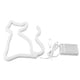thumbnail image 5 of Letrero de neón con forma de gato, luz LED de neón, arte decorativo para fiesta de bodas, alimentado por USB o batería, color cálido, 5 of 10