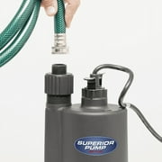 Superior Pump 91012 Submersible Utility Water Pump 12 Volt with 20 Foot Cord