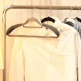 thumbnail image 4 of Anti-Slip Anti-Deformation Hanger Shoulder Pad Shoulder Shaping Hanger Accessories Black Thickened Widened Flocking Hanger Shoulder, 4 of 6