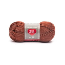 Red Heart® Soft™ #4 Worsted (Medium) Acrylic Yarn, Rust 5oz/142g 256 Yards