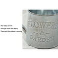thumbnail image 3 of Vintage Metal Iron Barrel Retro Flower Pot Bucket Home Decoration Watering Can, 3 of 5