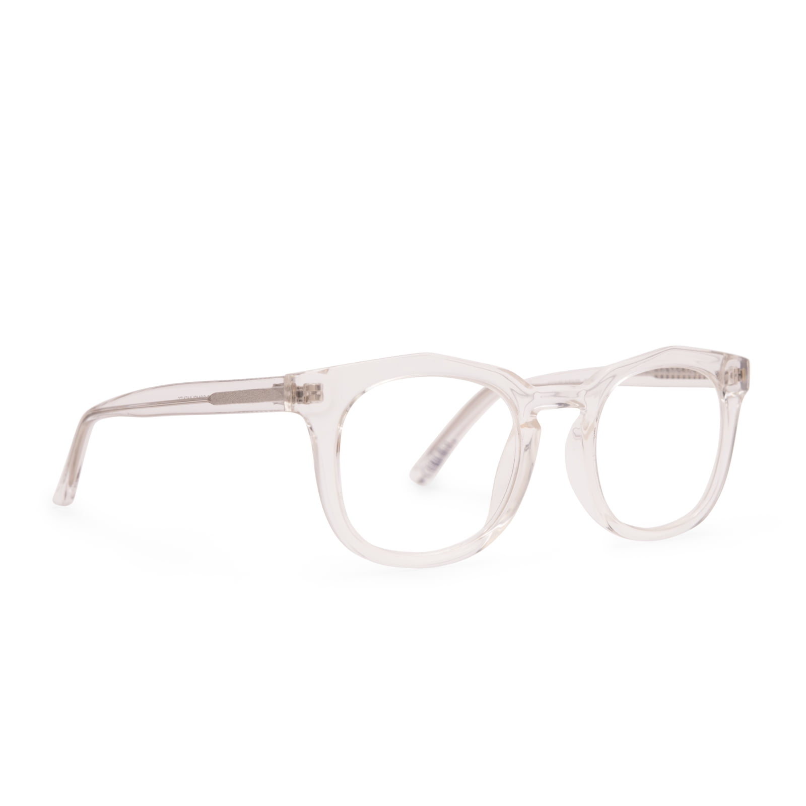 Compliments by DIFF Eyewear Rowan Blue Light Reading Glasses for Men and Women Clear Crystal +2.5