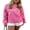 Pink, variant on Rdhnmea Women Sweatshirt, Long Sleeve Crew Neck Bowknot Print Hoodie