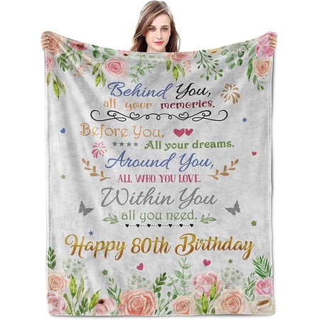 80th Birthday Gifts for Women 80th Birthday Gifts for Men 80th Birthday Decorations for Women 80th Birthday Decorations for Women 80 Year Old Birthday Gifts for Men Women Throw Blankets 60 x 50 80th Birthday Gifts for Women 80th Birthday Gifts for Men 80th Birthday Decorations for Women 80th Birthday Decorations for Women 80 Year Old Birthday Gifts for Men Women Throw Blankets 60 x 50