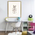 thumbnail image 3 of Stupell Industries Cottage Nursery Ballerina Bunny Striped Gold Floating Frame Canvas Art, 25 x 31, by LSR Design Studio, 3 of 8