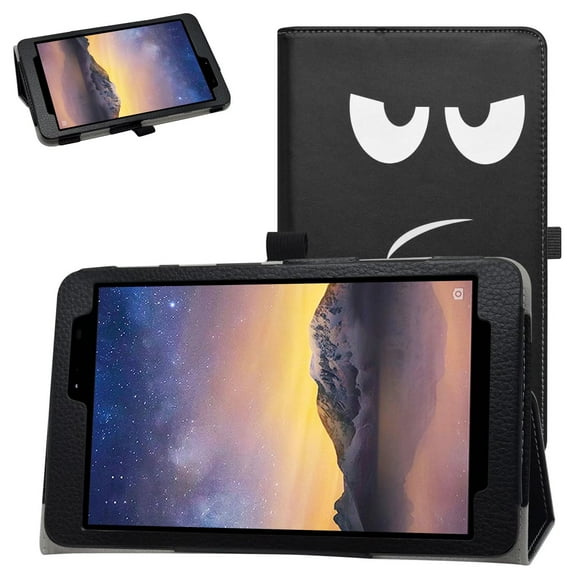 Labanema MOXEE Tablet 8 inch（mt-t800）Case, PU Leather Folio Stand Protective Case, Cover for MOXEE Tablet 8 inch（mt-t800）(Big Eyes)