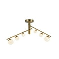 thumbnail image 7 of Kuzco Lighting Sf55525 Juniper 7" Wide Semi-Flush Linear Ceiling Fixture - Brushed Gold /, 7 of 7