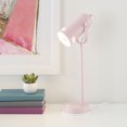 thumbnail image 3 of Nourison 18" Metal LED Desk Lamp, Modern, Traditional, Task Light for Office, Dorm, Bedroom, Kids Lamp, Pink, 3 of 7