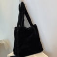 thumbnail image 3 of Jumpingount Bolso de felpa de primera calidad, bolso de hombro de gran capacidad para mujeres y niñas, bolso de hombro esponjoso, regalo Bolsas de mensajero y de hombro Caqui, 3 of 6