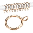 thumbnail image 1 of Uxcell 10-Pack Anillo de Cortina con Ojal 1 Pulgada ID Se Ajusta a Varilla de Cortina de 3/4 Pulgadas Anillos de Drapería de Metal Dorado, 1 of 7