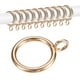 thumbnail image 1 of Uxcell 10-Pack Anillo de Cortina con Ojal 1 Pulgada ID Se Ajusta a Varilla de Cortina de 3/4 Pulgadas Anillos de Drapería de Metal Dorado, 1 of 7