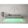 thumbnail image 3 of Ahgly Company Indoor Rectangle Oriental Turquoise Blue Traditional Area Rugs, 4' x 6', 3 of 4