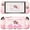 Pink, variant on PlayVital Good Night Bear Dockable Protective Case for Nintendo Switch 2 - Brown Detachable Silicone Joycon Grips with Thumbs Caps