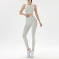 thumbnail image 3 of Traje de fitness para mujer, traje de yoga, ejercicio, sujetador de yoga, pantalones ajustados de cintura alta, traje para correr de secado rápido, 3 of 5