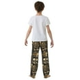 thumbnail image 4 of FORMRS Boys Pajama Pants with Pockets Size 6-8Y Kids Lounge Sleep Bottoms, Floral Lines, 4 of 8