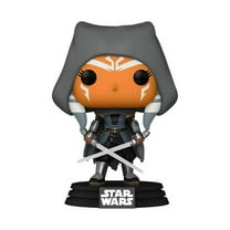 Funko Pop! Star Wars: The Mandalorian - Hooded Ahsoka with Dual Sabers Vinyl Bobblehead,